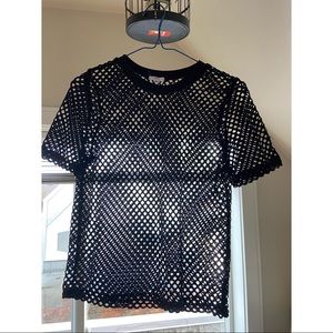 ardene fishnet t-shirt